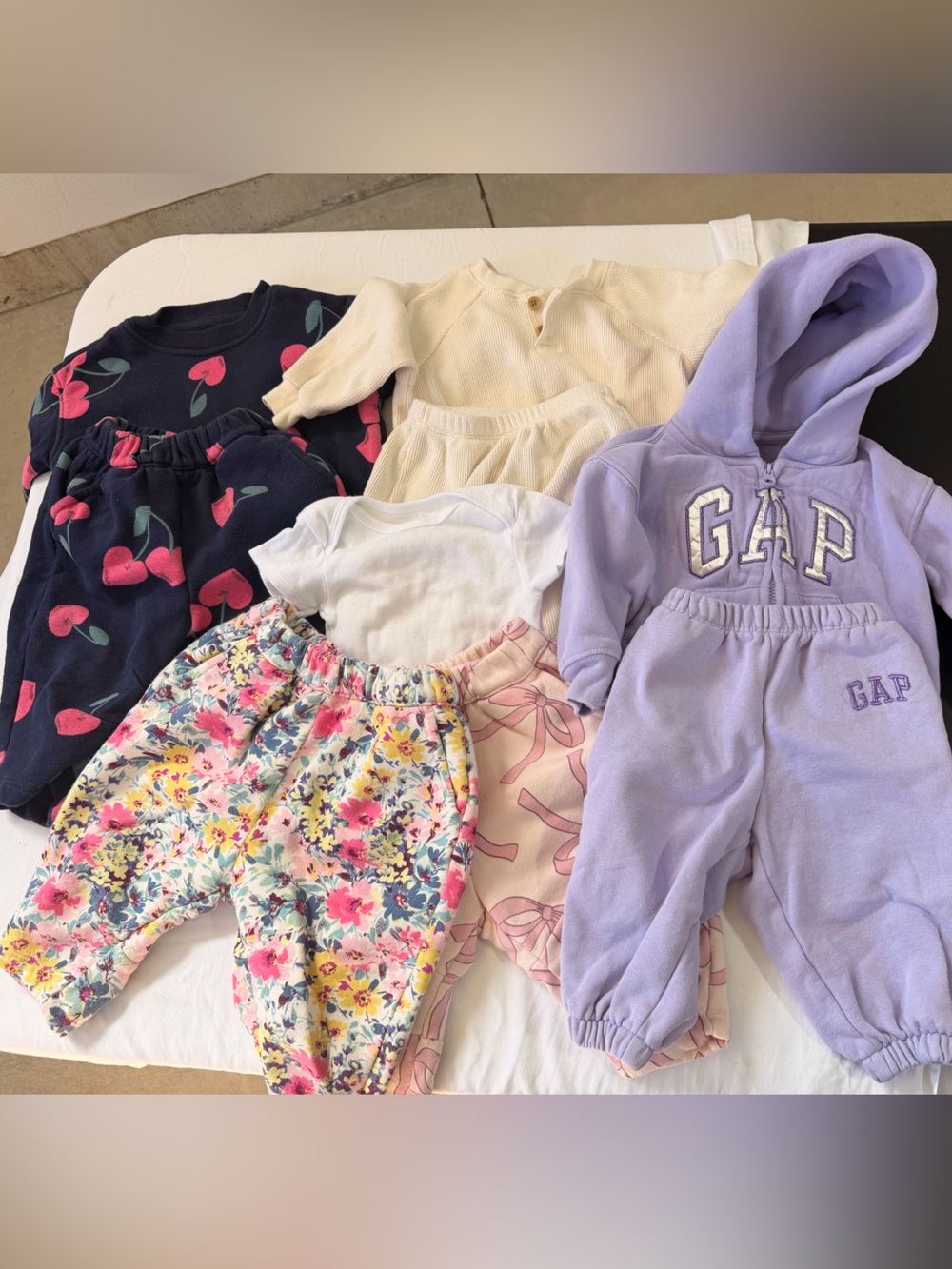 Baby girl sweatsuit galore! Gap and 1 Old Navy